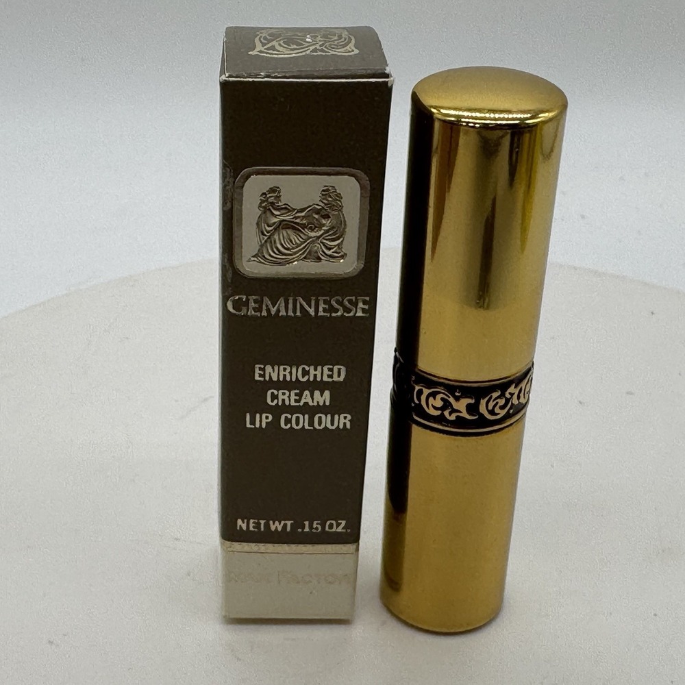 Vtg Max Factor Roseberry Red Hollywood 70s Geminesse Cream Lipstick NOS in Box
